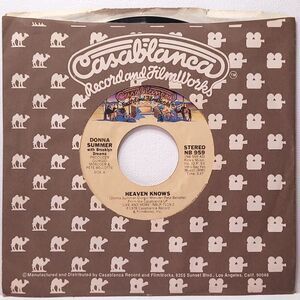 Donna Summer 45 Heaven Knows / Only One Man on Casablanca EX Disco